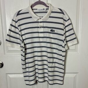 Lacoste Men's Regular Fit Striped Polo Shirt size XXL